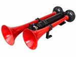 Claxon Pneumatic Dublu 24V Super Apollo Echo pentru Camion, TIR si Autobuz, 125 dB, 3-10 Bar