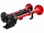 Claxon Pneumatic Dublu 24V Super Apollo Echo pentru Camion, TIR si Autobuz, 125 dB, 3-10 Bar