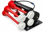 Claxon Pneumatic cu 5 Trompete 24V Super Resonant Air Dadan pentru Camion, TIR si Autobuz, 125 dB, 3-10 Bar