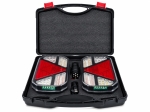 Set Stopuri LED Wireless Magnetice Remorca Rulota Platforma, 12V-24V, 5 Functii, Semnalizare Dinamica, 7 Pini, E-Mark E57, IP65, Valiza