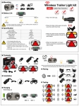 Set Stopuri LED Wireless Magnetice Remorca Rulota Platforma, 12V-24V, 5 Functii, Semnalizare Dinamica, 7 Pini, E-Mark E57, IP65, Valiza