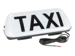 Lampa TAXI LED 12V cu Iluminare Alba, Fixare Magnetica, Cablu Alimentare 1.8 m, Alba