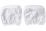 Set 2 Huse Tetiere Auto Universale, Material Elastic, Alb