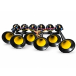 Claxon Muzical Pneumatic Basuri cu 6 Trompete, 20 Melodii, 12V/24V si Telecomanda Wireless