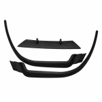 Prelungire Bara Fata Universala Cupra Lip, Spoiler Splitter Auto din 3 Piese, Plastic ABS, Negru