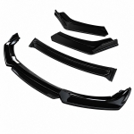 Prelungire Bara Fata Universala, Lip Spoiler Auto Tuning, 4 Piese, ABS, Negru Lucios, 180 cm