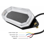 Set 2 Lampi LED Gabarit si Avertizare, Rosu/Galben, Pornire Dinamica, 12V/24V