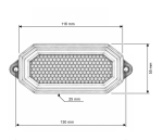 Set 2 Lampi LED Gabarit si Avertizare, Rosu/Galben, Pornire Dinamica, 12V/24V