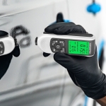 Aparat Digital Masurat Grosimea Vopselei Auto HW300PRO, Tester Vopsea Fe/NFe, Ecran LCD, 0-1800 Microni