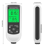 Aparat Digital Masurat Grosimea Vopselei Auto HW300PRO, Tester Vopsea Fe/NFe, Ecran LCD, 0-1800 Microni