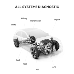 Tester Diagnoza Auto Profesional ThinkDiag ThinkCar, Bluetooth OBD2, 15 Functii Service, Codare ECU, Licenta Gratuita 1 An + OBD Cablu 36 cm