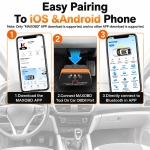 Interfata Diagnoza Auto KONNWEI OBD2 Bluetooth 5.2, Android/iOS, Aplicatie MAXOBD Gratuita, Fara Abonament