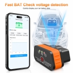Interfata Diagnoza Auto KONNWEI OBD2 Bluetooth 5.2, Android/iOS, Aplicatie MAXOBD Gratuita, Fara Abonament