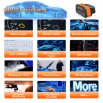 Interfata Diagnoza Auto KONNWEI OBD2 Bluetooth 5.2, Android/iOS, Aplicatie MAXOBD Gratuita, Fara Abonament