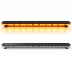 Rampa luminoasa LED Girofar 135 cm, 138W, 138 LED-uri, 16 moduri de avertizare, 12V-24V, ECE R65 R10, IP67, Portocaliu