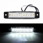 LED Lampa Laterala Alba Gabarit 12V 6 SMD Resistenta La Apa