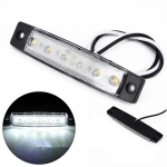 LED Lampa Laterala Alba Gabarit 12V 6 SMD Resistenta La Apa