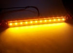 LED Lampa Laterala Flexzon, Galbena, Gabarit, 12V -24V, 18cm, 12 SMD, Resistenta La Apa