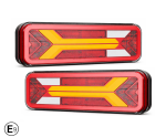 Set 2 Stopuri LED spate multifunctionale 12-36V, semnalizare dinamica, pozitie, frana, marsarier si ceata, E-Mark E9, IP66, 283x100 mm