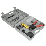 Kit pompa manuala de vid pentru aerisire frane si diagnoza motor tester vacuum universal cu manometru si accesorii - Carmotion