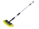 Perie cu alimentare cu apa 30 cm cu maner telescopic 163-300 cm si robinet integrat pentru spalare auto, rulote si suprafete exterioare - Carmotion