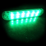 Led lampa, gabarit, cu 12 LED-uri pentru camion, remorca, autobuz, furgoneta, rulota, platforma 24V, verde