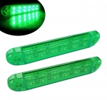 Led lampa, gabarit, cu 12 LED-uri pentru camion, remorca, autobuz, furgoneta, rulota, platforma 24V, verde