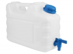 Canistra alba cu robinet de plastic detasabil 10L, atestata alimentar, Carmotion