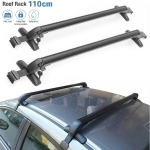 Bare Portbagaj Universale Transversale Aluminiu cu cheie-set 2 bucati