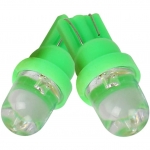 Bec Led T10 Flexzon, 1X LED, W5W, 12V, Canbus, Pentru Pozitie, Plafoniere, Portbagaj, Lumina Verde