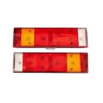 Set 2 LED Lampi Stop Auto Flexzon, Cu Priza, 8 Functii, Pentru Remorca, Camion, Trailer, 12V -24V, 46cm x 13cm