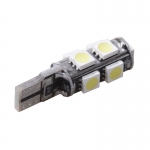 Bec Led T10 Flexzon, 9 SMD, W5W, 12V, Pentru Pozitie, Plafoniere, Portbagaj, Lumina Alb 6000K