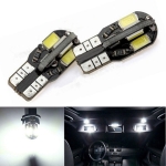 Bec Led T10 Flexzon, 8 SMD, W5W, 12V, Canbus, Pentru Pozitie, Plafoniere, Portbagaj, Lumina Alb 6000K