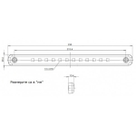 Lampa De Gabarit LED, Rosie, E-Mark, 12 Leduri, 12V-24V, 24cm, pentru Remorci, Autoutilitare, Camioane