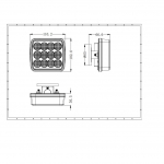 Kit 2X LED Girofar, Wireless, Rosu, "Double Flash", Magnetica, Fara Fir, 12V-24V, E-Mark