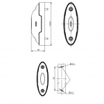 Lampa Laterala Gabarit LED, 3 Functie Galbena, Alba, Rosie, Universala, E-Mark, 12V-24V