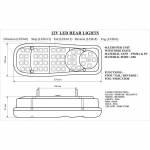 Set 2 Auto LED Lampi Spate , 5 Functii, Remorca, Camion, Trailer, 12V