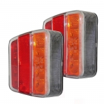 Set 2 Lampi Auto LED Spate Flexzon, Universale, 5 Functii, Remorca, Camion, Trailer, 12-24V