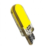 Bec Led T10 Flexzon, Cob 12-Core, W5W, Silicon, 12V, Pentru Pozitie, Plafoniere, Portbagaj, Lumina Albastru