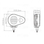 Set LED Faruri cu Semnalizare "Sageata", Flexzon, 6000lm, 120W, 12/24V, Utilaje Dezapezire Buldoexcavator Tractor , Stanga si Dreapta