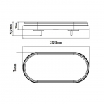 Set de Lampe Spate LED, Flexzon, 253x116mm, 4 functii, Semnalizare Dinamica, Stanga si Dreapta