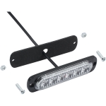 Set 4X Lumini LED Flexzon, 6 Leduri, Tip Stroboscop De Avertizare, Galben, Flash, cu Controler, 12V-24V