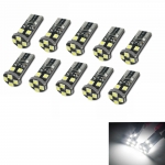 Bec Led T10 Flexzon, 8 LED SMD, W5W, Canbus, 12V, Pentru Pozitie, Plafoniere, Portbagaj, Lumina Alb 6000K