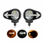 Set LED Faruri cu Semnalizare "Sageata", Flexzon, 6000lm, 120W, 12/24V, Utilaje Dezapezire Buldoexcavator Tractor , Stanga si Dreapta