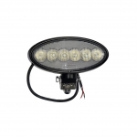 Proiector LED Flexzon, PRO, Pentru Masina Agricol, Tractor, ATV, Jeep, 5100lm, 170mm, 60W, 12V-24V, Ovala, 6 Leduri, Compatibil John Deere