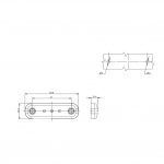 Lampa De Gabarit LED, Alba, E-Mark, 3 Leduri, 12V-24V, 8.4cm, pentru Remorci, Autoutilitare, Camioane